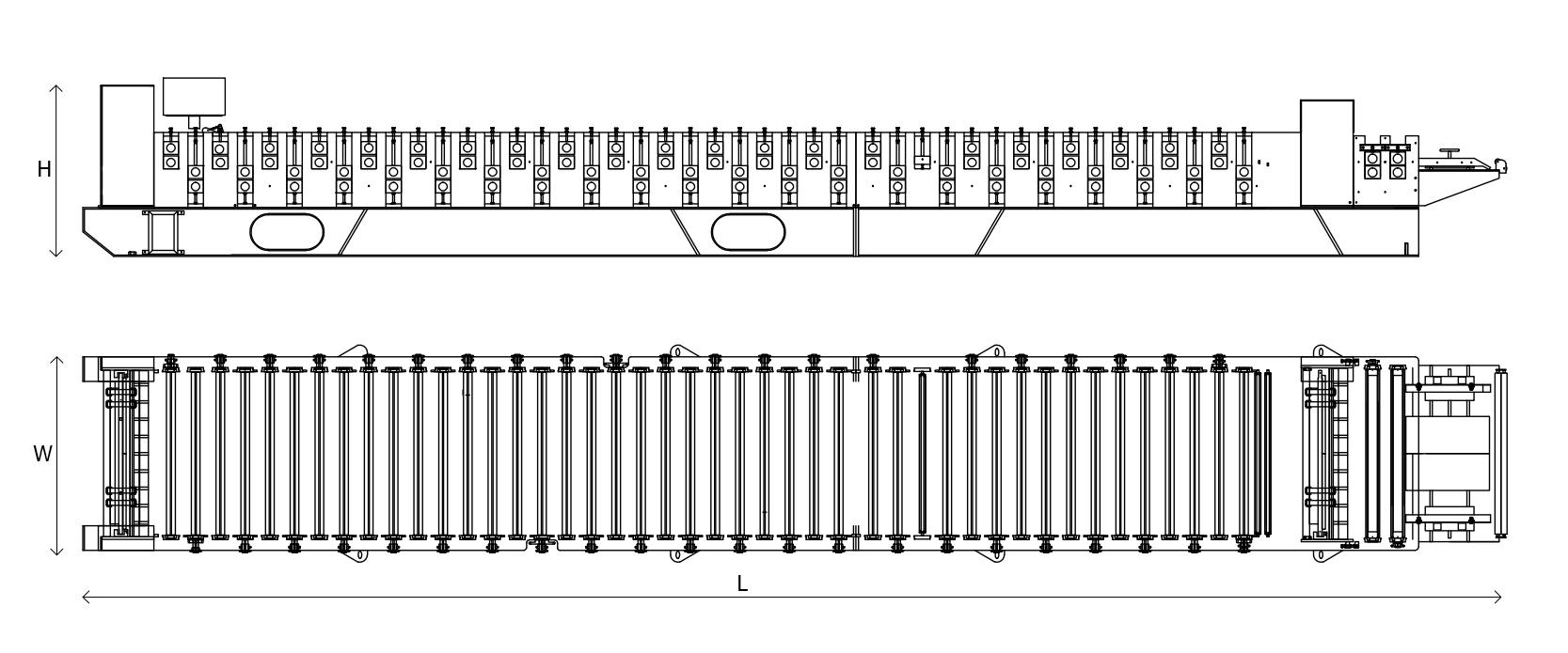 Máy cán tôn sóng vuông